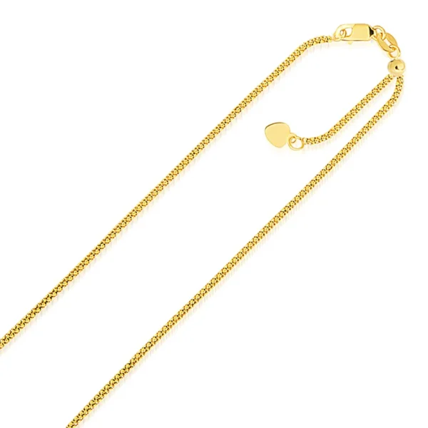 3.5mm 14k Yellow Gold Braided Chain