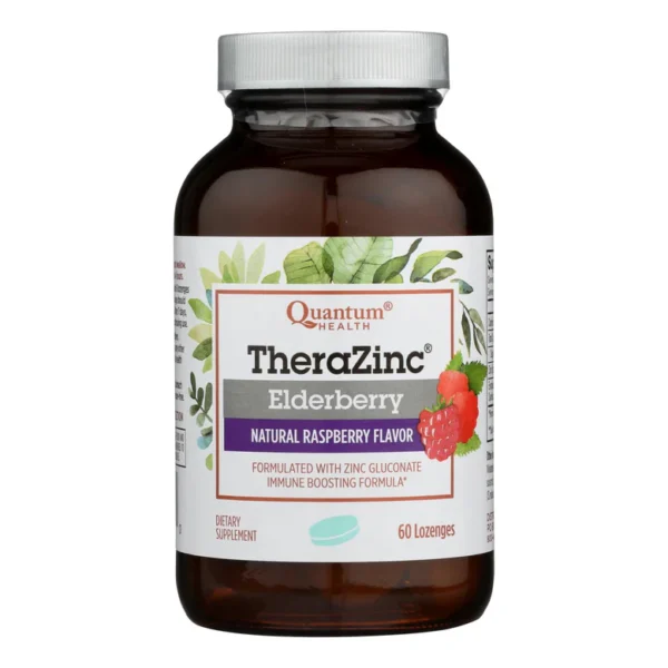 Quantum Research Thera Zinc Lozenges - Elderberry -60 Lozenges